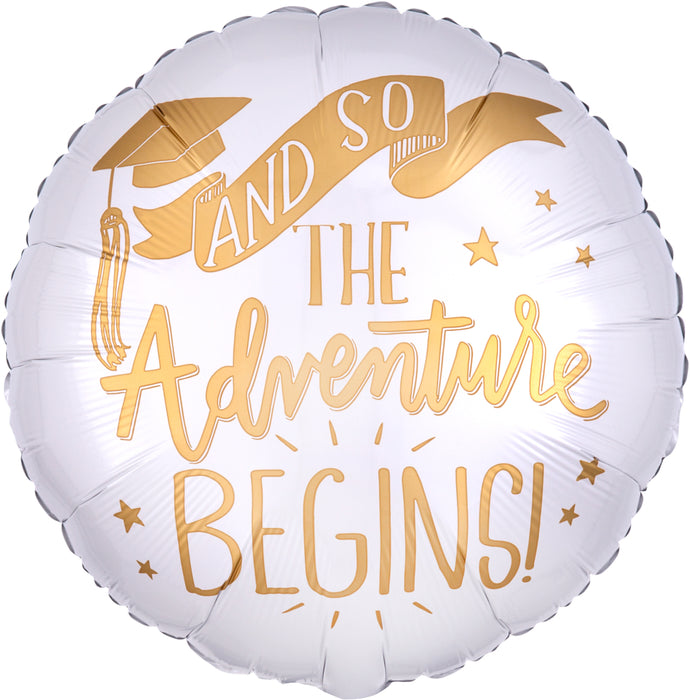 Anagram - And So The Adventure Begins Foil Balloon 17"