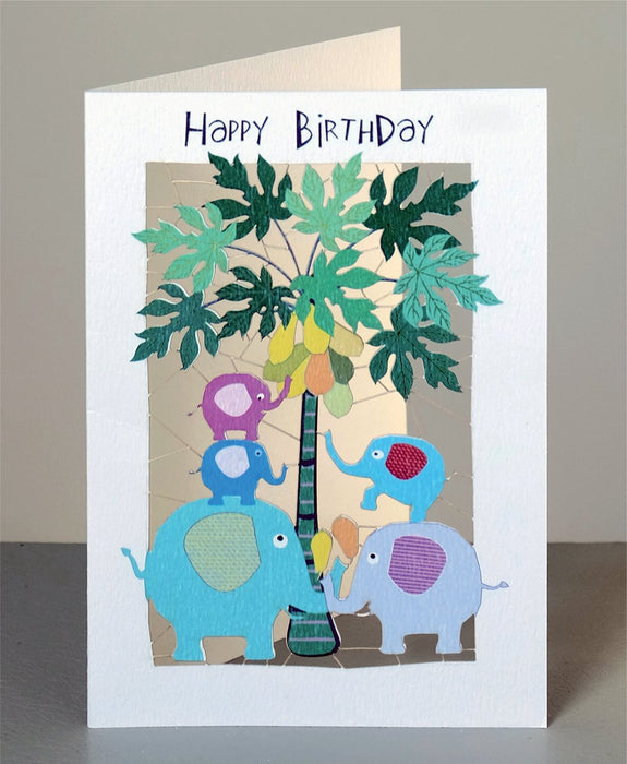 Happy Birthday - Elephants Card