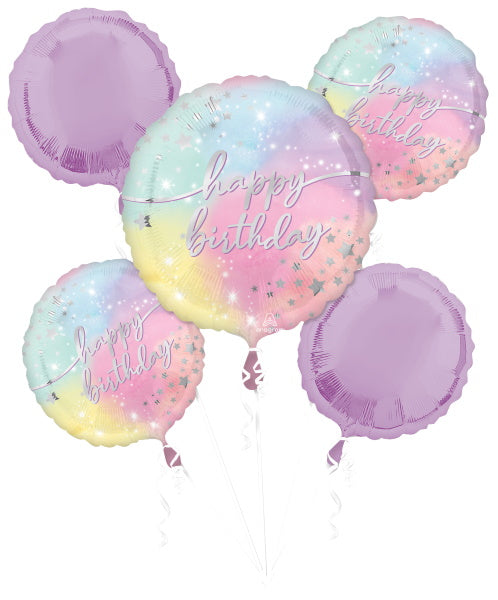 Anagram Luminous Birthday Balloon Bouquet