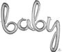 baby banner in script writing air-filled decoration for diy baby shower