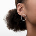 Haloes Ear Stud Classic Simple & Elegant Hoops that Appear to Float on Your Earlobe