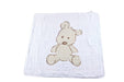 Newcastlet Teddy Bear & Plaid Natural Cotton Muslin Blanket