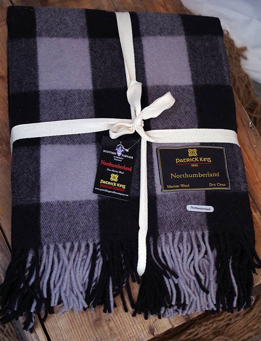 Northumberland Deluxe Highland Blanket made from Merino Wool