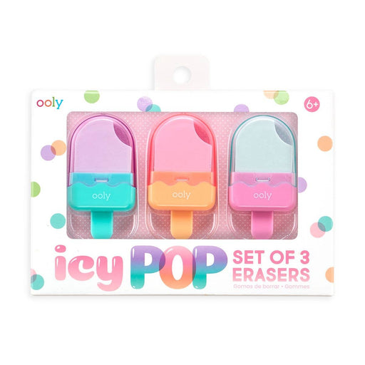 Ooly Icy Pop Eraser 2.0 - Set of 3