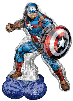 AirLoonz Marvel Avengers Captain America free-standing balloon decoration