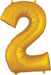 Large Gold Foil Birthday Number Balloon