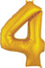 Large Gold Foil Birthday Number Balloon