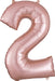 Large Rose Gold Foil Number Birthday Balloon