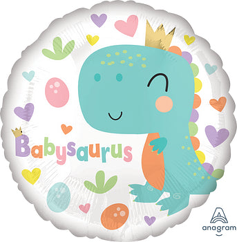 Babysaurus Pastel colours dinosaur balloon perfect gift for baby shower 