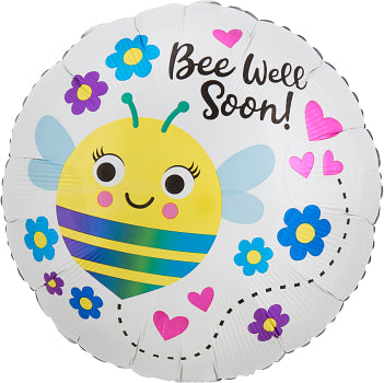 Bee Well Soon - Get well soon 17" foil balloon