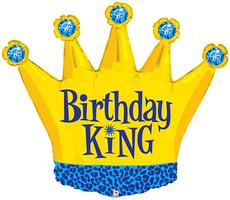 Birthday King Large Foil Balloon
