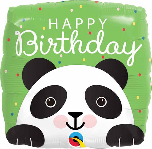 Happy Birthday Panda on Foil Balloon