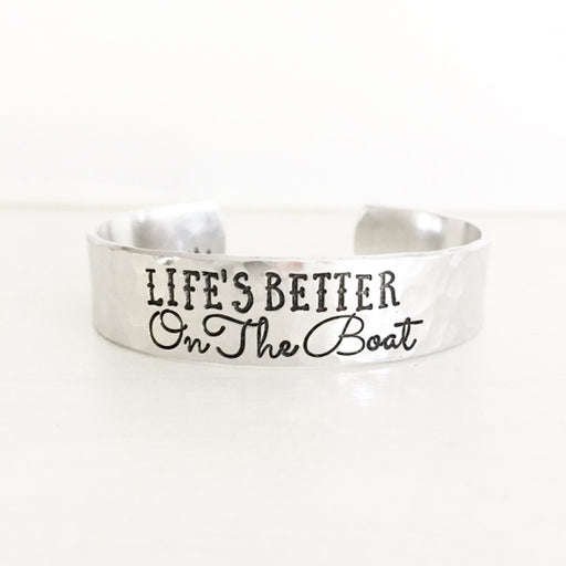 Life's Better on the Boat Bracelet Cuff
