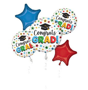 Anagram - Colorful Congrats Grad Balloon Bouquet