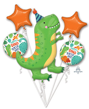 Dinomite T-Rex Birthday Party Balloon Bouquet