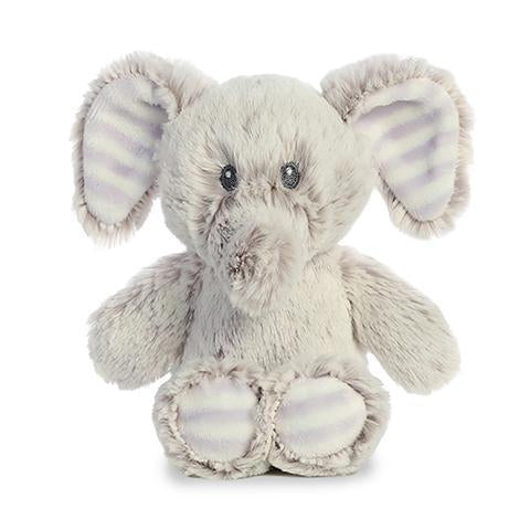 Ebba Cuddlers Rattle 6.5" - Elvin Elephant Super Soft Plush Baby Rattle
