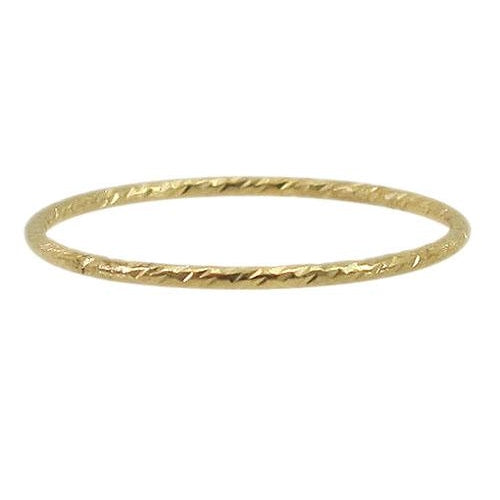 Gaia Swirl Stacking Ring 14K Gold Fill Size 7 Made in Canada