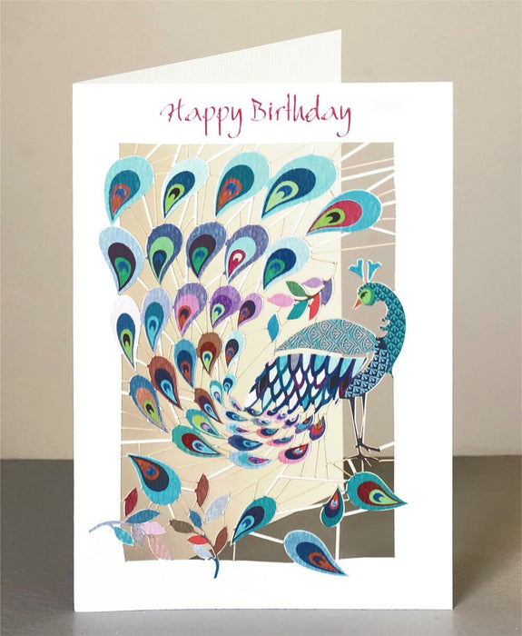 Happy Birthday - Peacock Card