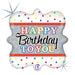 Happy Birthday To You Holographic Confetti Foil Balloon