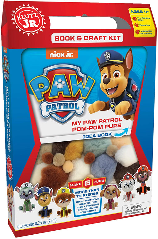 Klutz Jr My Paw Patrol Pom-Pom Book & Craft Kit
