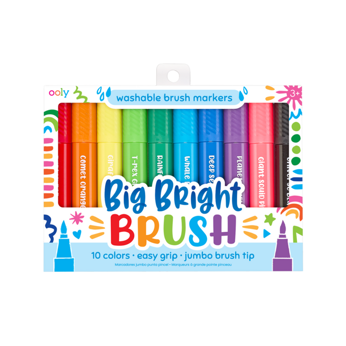 Ooly Big Bright Brush Jumbo Washable Markers