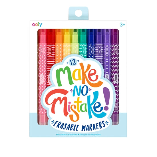 Ooly Make No Mistake Erasable Markers Set of 12