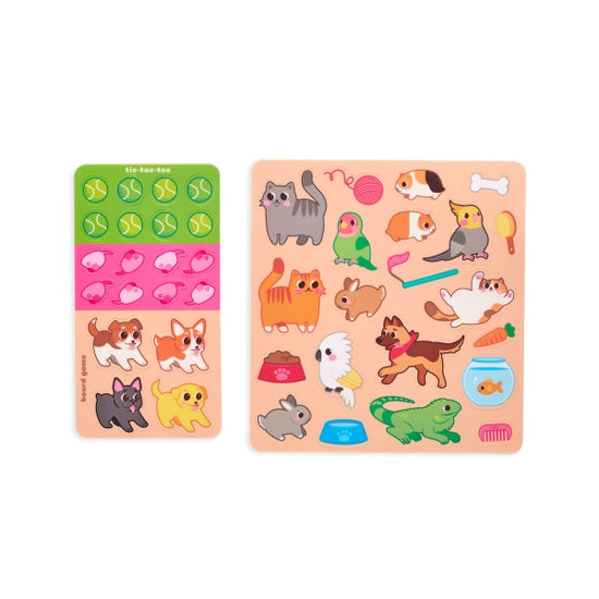 Ooly Play Again On-The-Go Reusable sticker fun Pet Playland