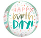 Happy Cake Day Orbz Foil Birthday Balloon