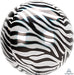 Orbz Zebra Print Foil Balloon