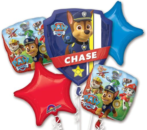 Paw Patrol Birthday Balloon Bouquet featuring Chase & Marshall