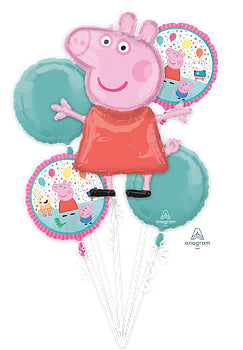Peppa Pig & Friends Birthday Balloon Bouquet