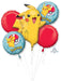 Pikachu Pokemon Birthday Balloon Bouquet