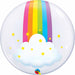 Rainbow Clouds Deco Bubble 24 inch