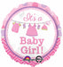 Shower With Love It's a Baby Girl Foil Balloon