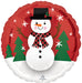 Smiling Snowman Foil Balloon