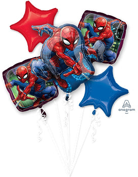 Spider-Man Balloon Bouquet featuring spiderman superhero