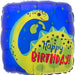 Stegosaurus Happy Birthday Foil Balloon