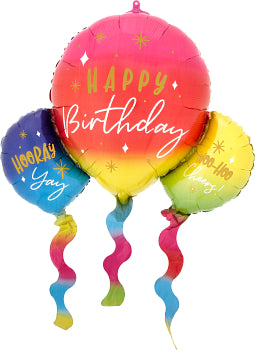 SuperShape Happy Birthday Fun Balloons Large Foil